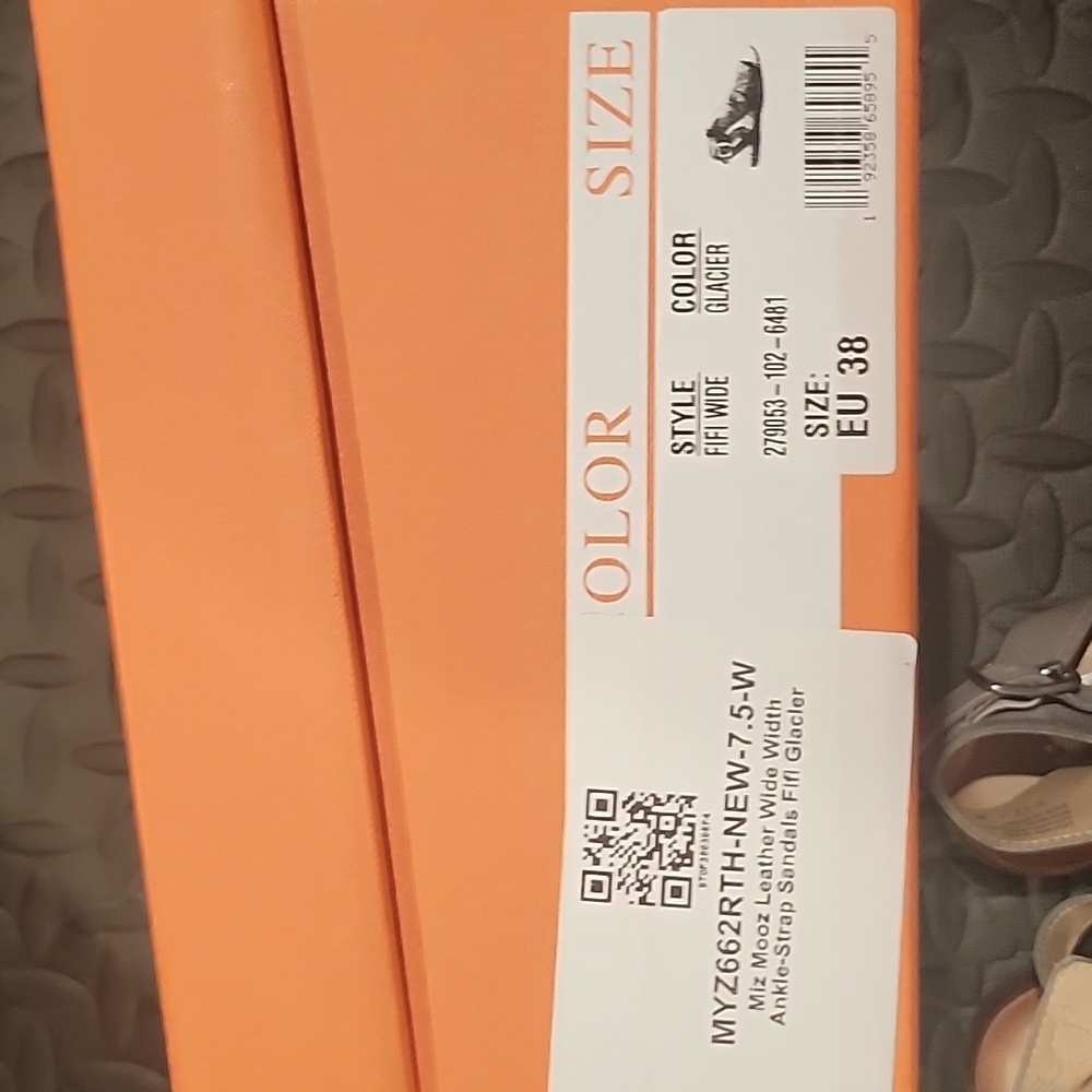 Miz Mooz Gray Perforated Leather Sandals - Picture 6 of 6